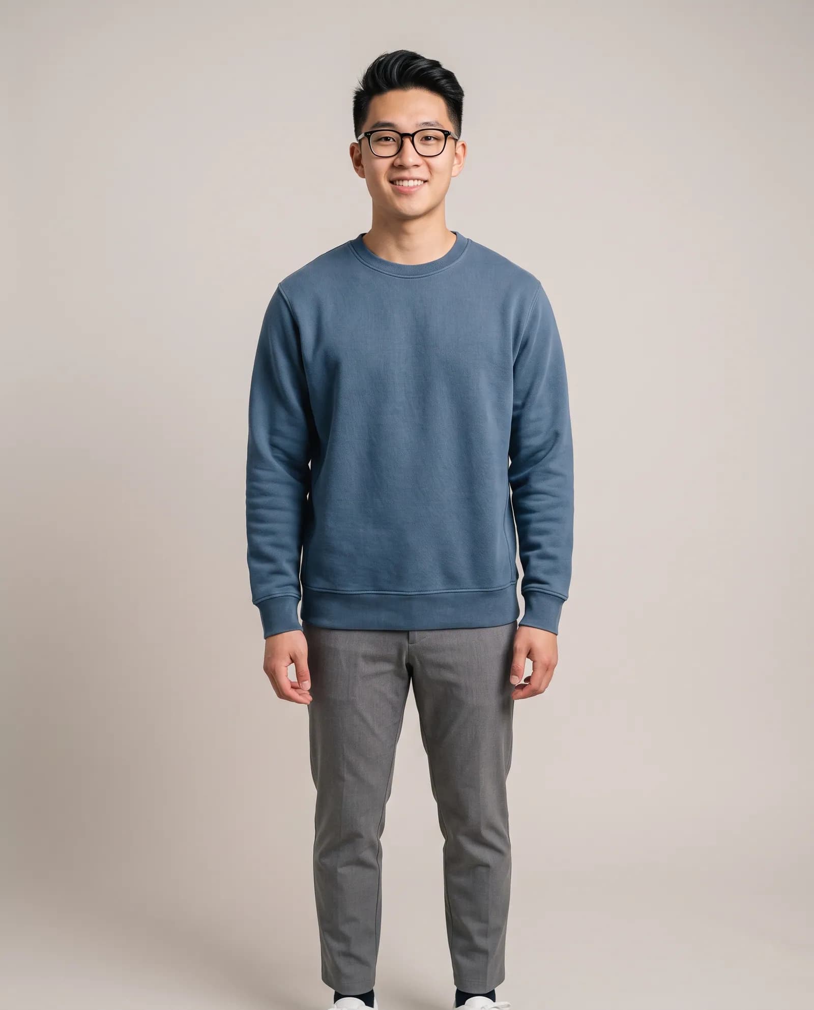 Refuge Crewneck in Harbor